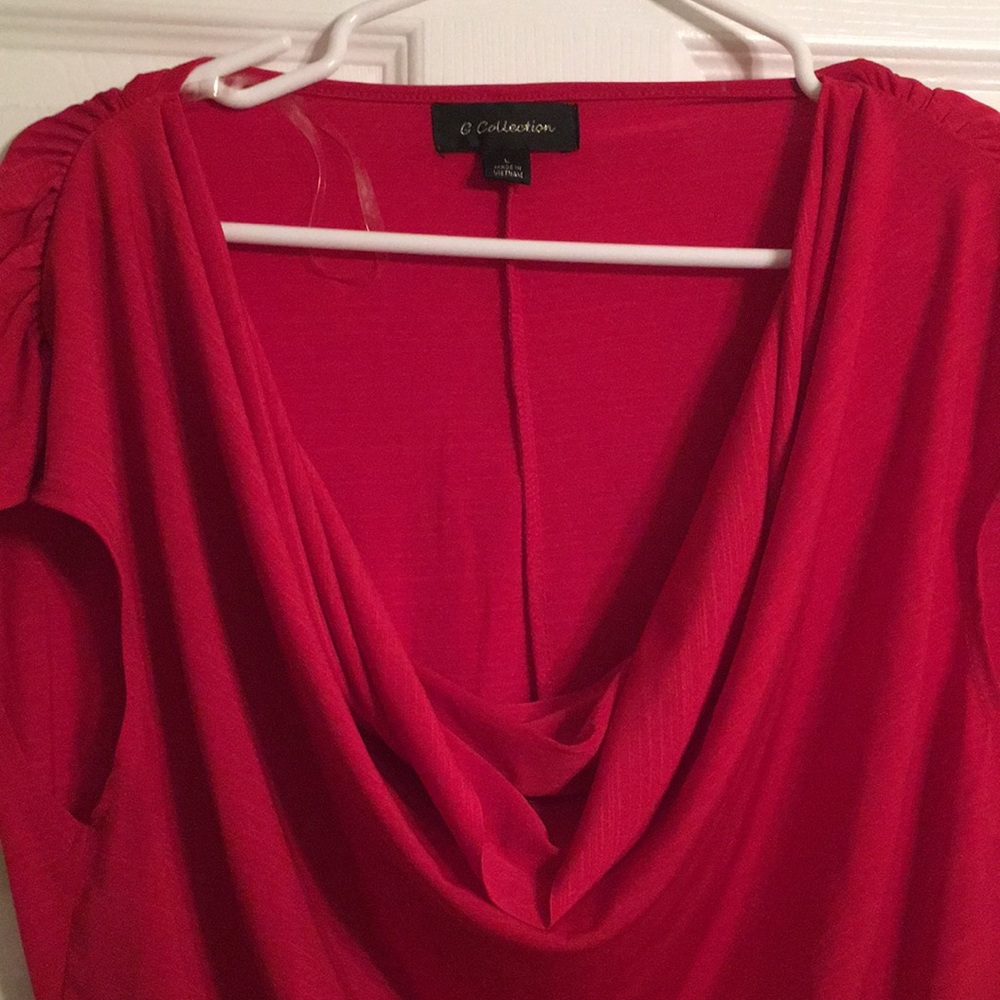 Drape Neck Top - Picture 2 of 2